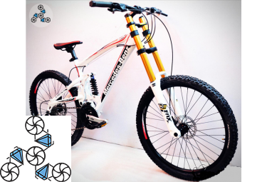 Велосипед Mercedes Benz Downhill White Велосипед Mercedes Benz Downhill White